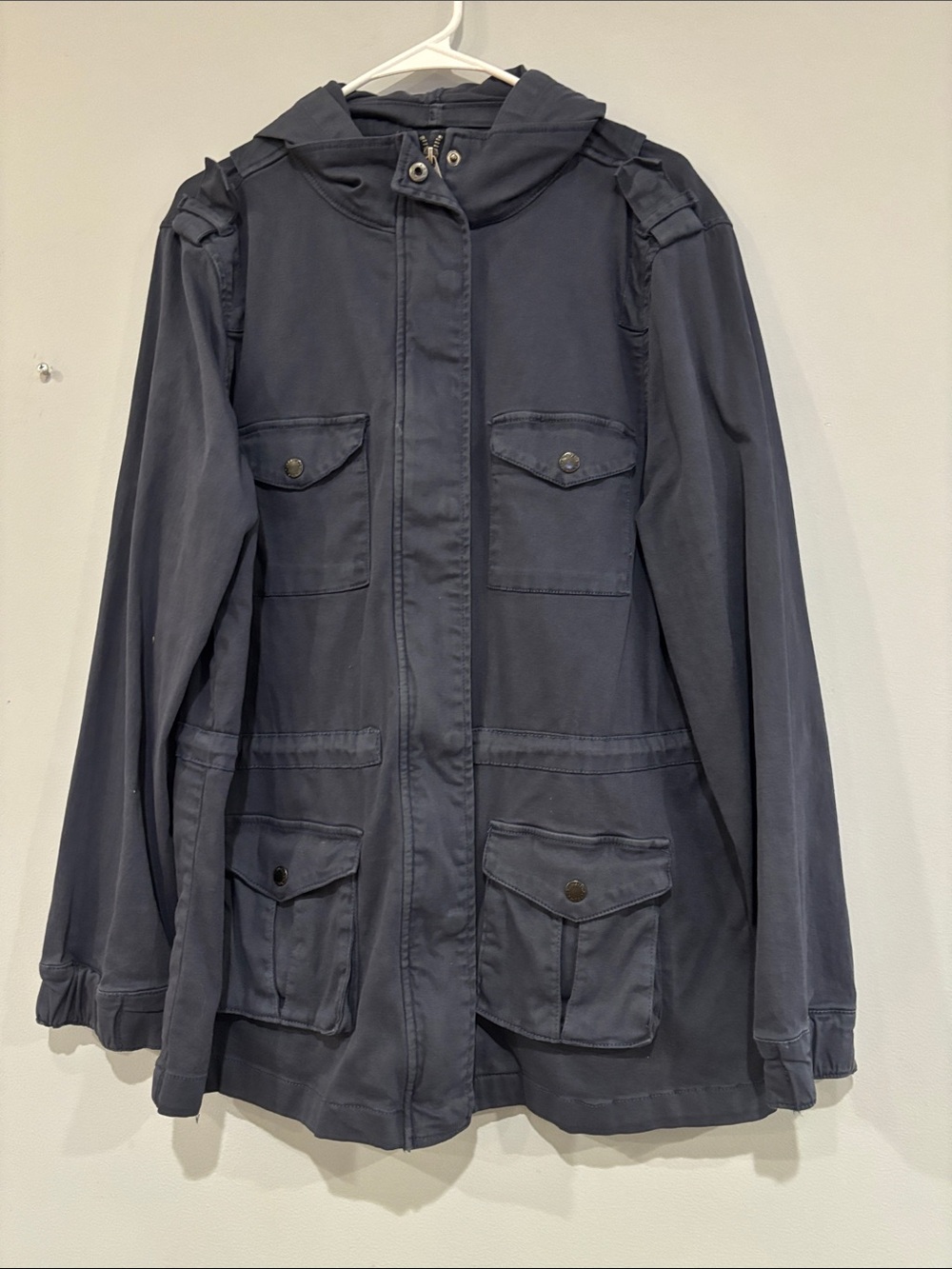Tinsel Utility Jacket in Navy Blue